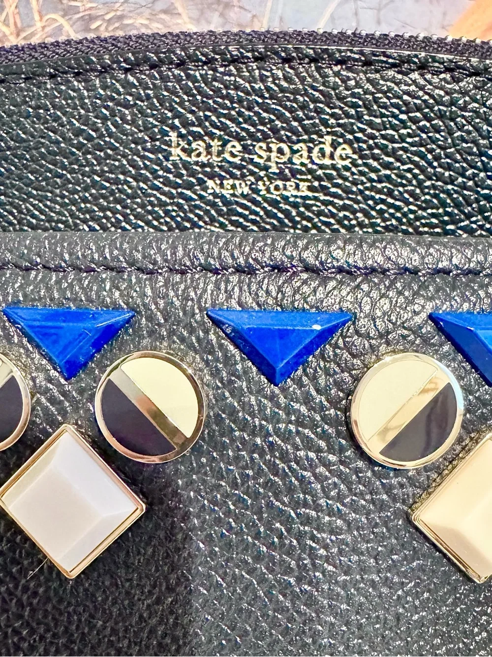 NWOT Kate Spade Margaux Jeweled Large Satchel Blazer Blue W/ Dust Bag
